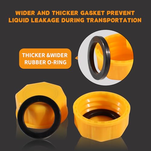 Mapleza 15 Pack Replacement Gas Can Caps - Product Imagery
