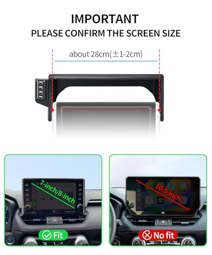 Car Phone Holder for Toyota RAV4 2019-2025 Accessories, 7/8" - Product Imagery