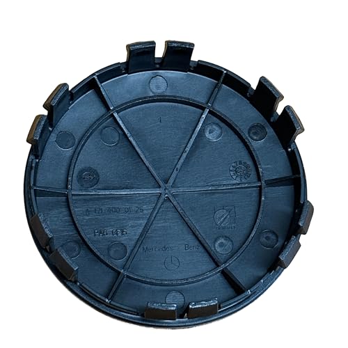Mercedes-Benz Black Classic Logo Wheel Center Cap, Genuine MB - Product Imagery