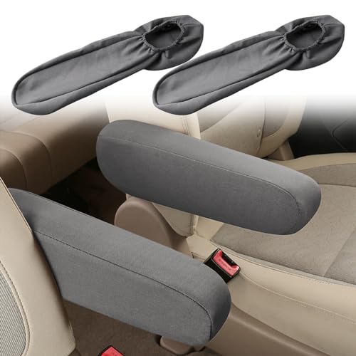 2PC Car Front Seat Armrest Covers,Universal Size Seat Arm Rest - Product Imagery