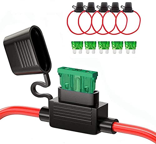 MCIGICM 12 AWG Inline Fuse Holder with 30A ATC/ATO Blade Fuse, 5 - Product Imagery