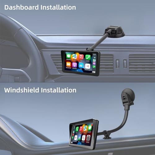 Carplay Screen Mount with 11.8” Long Arm, 360° Adjustable - Product Imagery