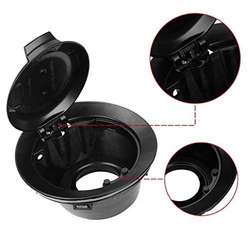 68250120AA Fuel Filler Door Cap Matte Black Gas Cover Cap Vapor - Product Imagery