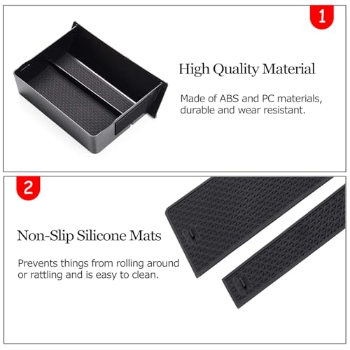 Jaronx For Tesla Model S/X Cubby Drawer Console Organizer - Product Imagery