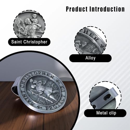 St Christopher Medal for Car, Saint Christopher Medal for Car - Product Imagery
