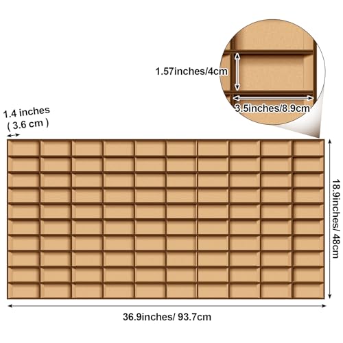 Menkxi 1 Pcs 110 Space Toy Car Display Case Wooden Wheels Shelf - Product Imagery