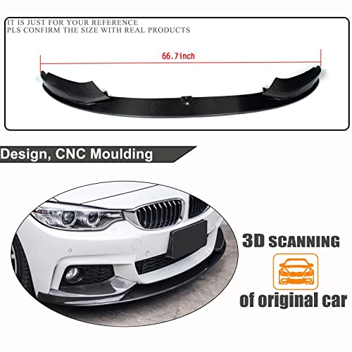 Carbon Fiber Front Lip Spoiler for BMW F32 F33 F36 M Sport - Product Imagery