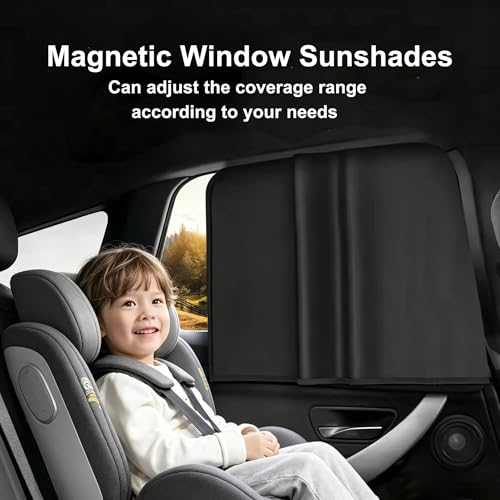 Car Sunshade, Car Privacy Window Shade, 100% Block Light for - Product Imagery