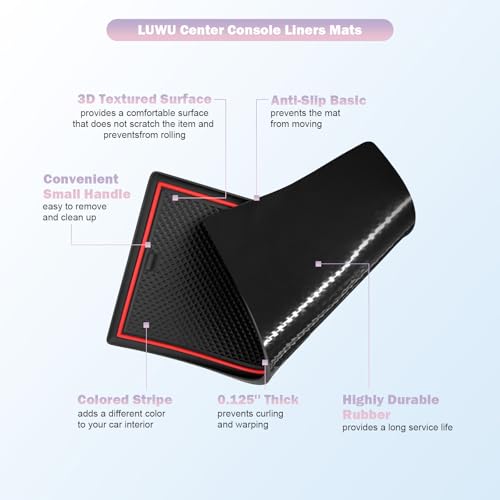 LUWU Center Console Liners Mats Compatible with 2026 Honda - Product Imagery