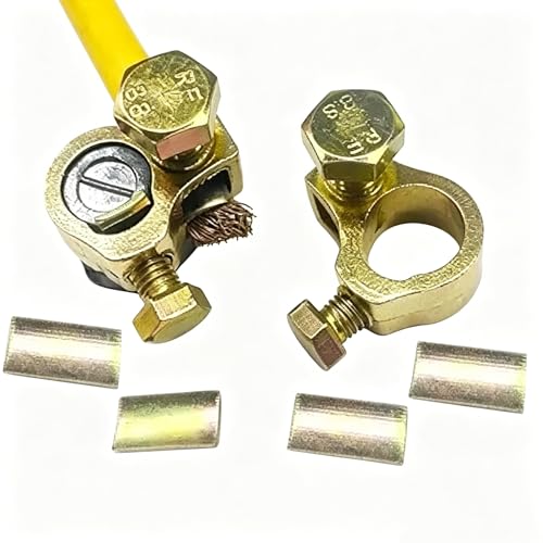 Generic Pure Copper Battery Terminal Connector, 1 Pair, 3/8" Stud - Product Imagery