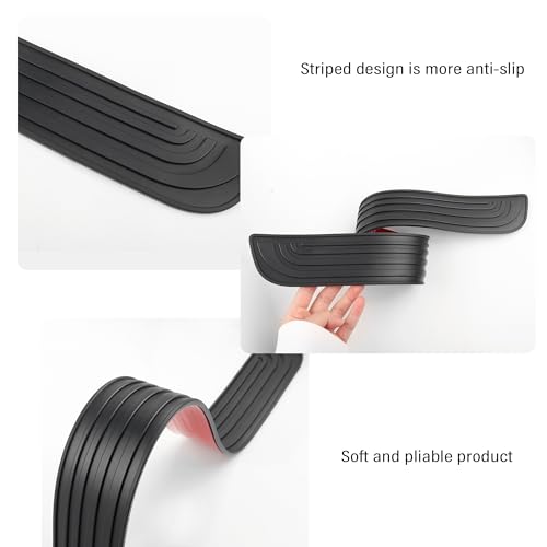 4PCS Car Door Sill Protector,Anti-Scratch Rubber Car Door - Product Imagery