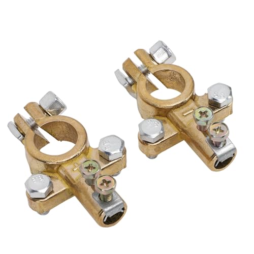 Keenso Brass Battery Terminal Connectors, Top Post Battery - Product Imagery