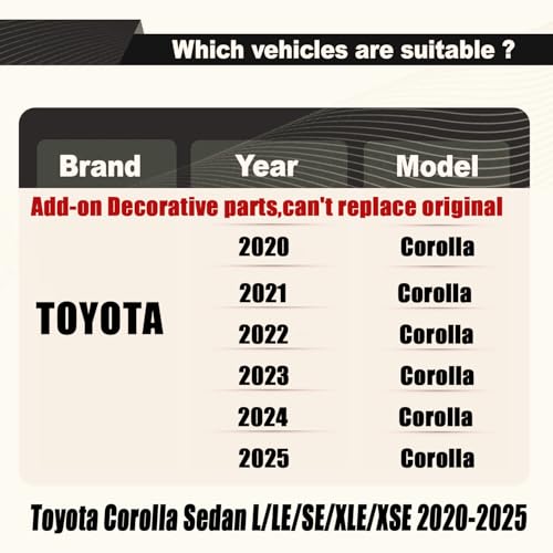 STSEV01 Rear Spoiler Wing for Toyota Corolla Sedan 2020-2026 - Product Imagery