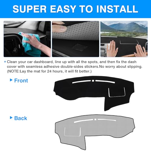 Autorder Dashboard Cover Mat for Hyundai Sonata 2009 2010 - Product Imagery