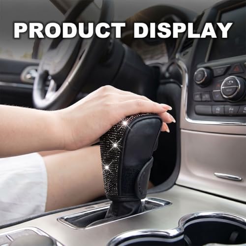 Bling Car Gear Shift Cover (Black) - Product Imagery