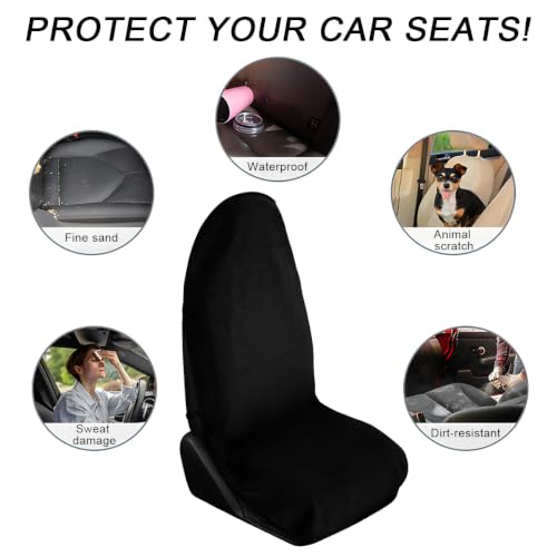 DXNQ Waterproof Car Towel Seat Cover, Sweating Non-Slip Premium - Product Imagery