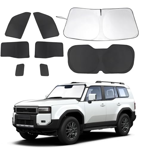 8PCS Windshield Sun Shade Custom Fit for 2024 2025 2026 Toyota - Product Imagery