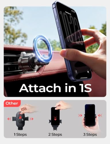 LISEN for MagSafe Car Phone Mount -Strong Magnets Magnetic Phone - Product Imagery