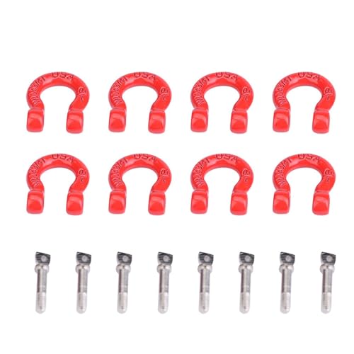 Yctze 8PCS Metal Tow Shackle Lock Catch Assembly RC Climbing - Product Imagery