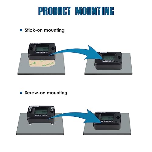 Runleader RL-HM019C Magnetic Pickup Tach/Hour Meter - Product Imagery