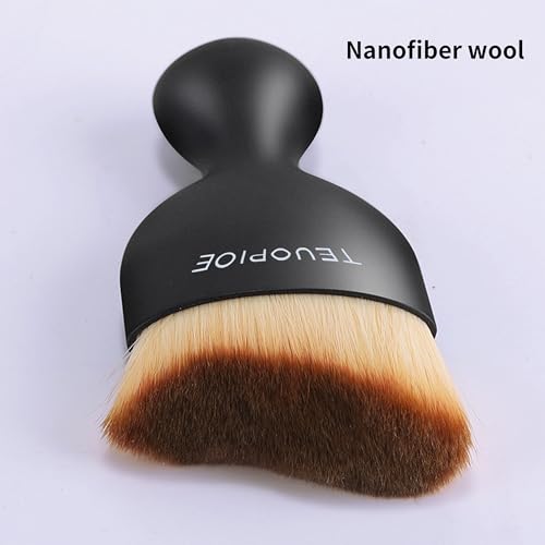 Car Detailing Brush for Interior Dusting and Air Vents, Brown - Product Imagery