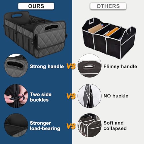 Deosk Car Trunk Organziers and Storage with Reinforced Handles - Product Imagery