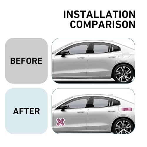 7PCS Car Bandaid Sticker, Funny Bandage Decal for Car Damage, - Product Imagery