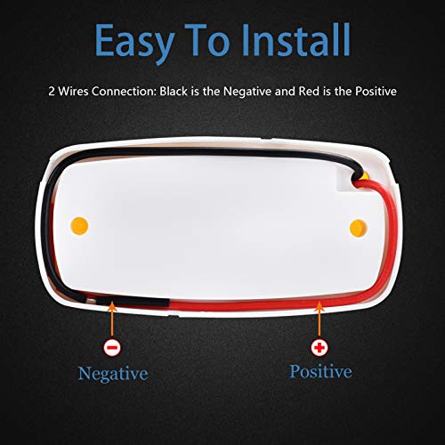 5Pcs Amber LED Trailer Marker Light, 12V 10 LED Side Marker Light - Product Imagery