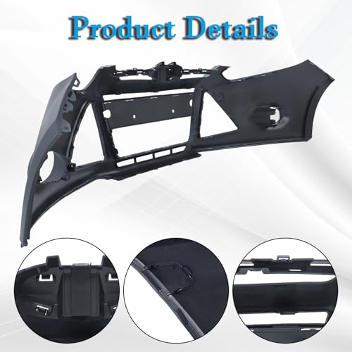 Front Bumper Cover Primed Replacement for 2012 2013 2014 Focus - Product Imagery
