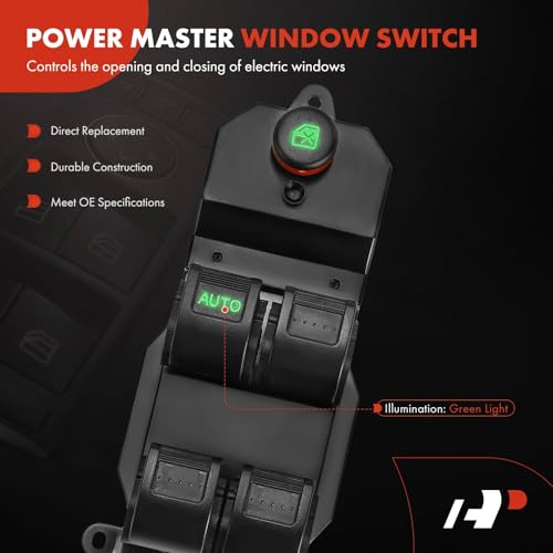 A-Premium Front Left Driver Side Power Window Switch - Product Imagery
