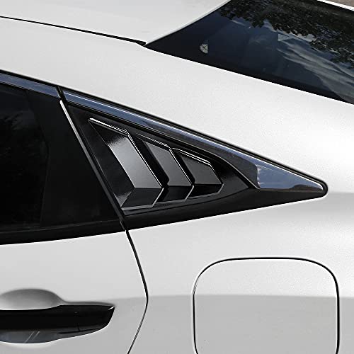 Rear Side Window Louvers Compatible for Honda Civic Sedan - Product Imagery