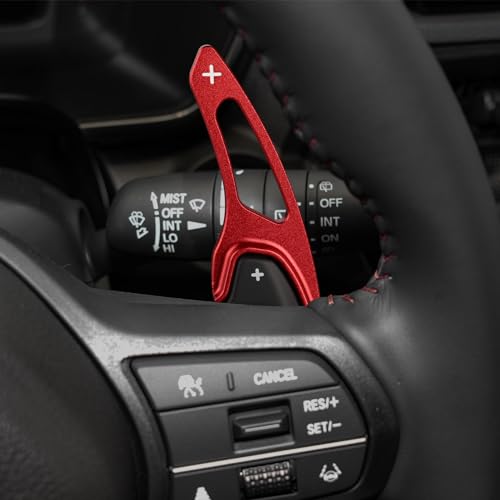 Thenice Paddle Shifters Extension for Honda Civic 2022-2026 -Red - Product Imagery