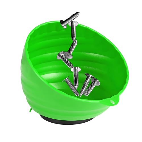 Magnetic Nut Cup, 6 Inch Cup Diameter Curved Magnetic Screws - Product Imagery