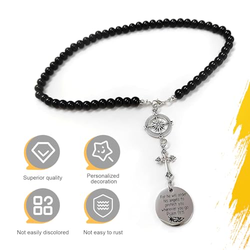 WZP Cross Rear View Mirror Car Charm, Cross for Rear View Mirror - Product Imagery