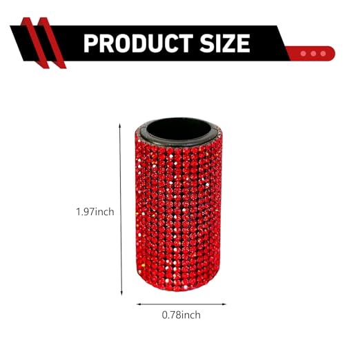 WZP Car Chapstick Holder, Bling Rhinestone Upright Lip Balm - Product Imagery