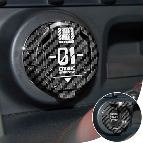 Original Push Start Button Cover, Metal Mecha Car Engine Start - Product Imagery