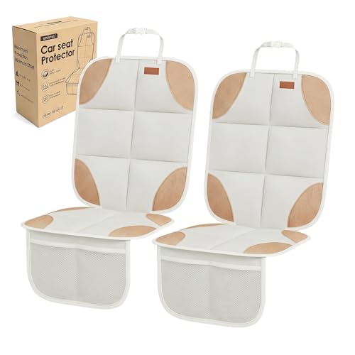 SMART ELF 2 Pack in Gift Box Car Seat Protector (Beige Brown) - Product Imagery