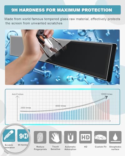 CDEFG 3Pcs for 2026 Hyundai Tucson Screen Protector Tempered - Product Imagery