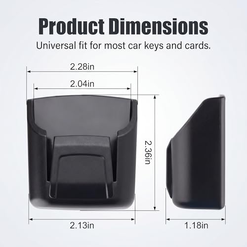 Car Key Fob Holder, Multifunctional Dashboard Storage Box with - Product Imagery