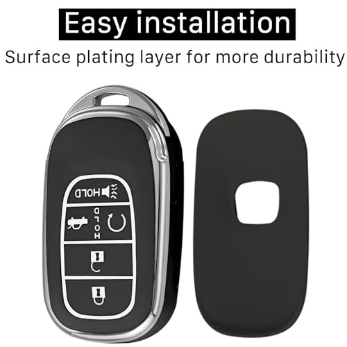 Kirsnda Key Fob Cover Compatible with Honda,with metal buckle,5 - Product Imagery