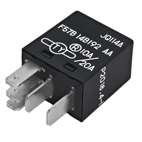 F57B14B192AA Automotive Relay (Set of 4) - 10A/20A 12VDC 5-Pin - Product Imagery