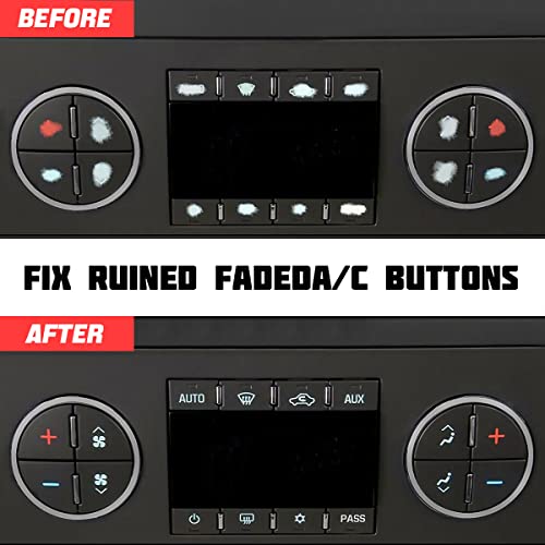 AC Dash Button Sticker Repair Kit, 2PCS 19 Buttons and 2PCS 31 - Product Imagery