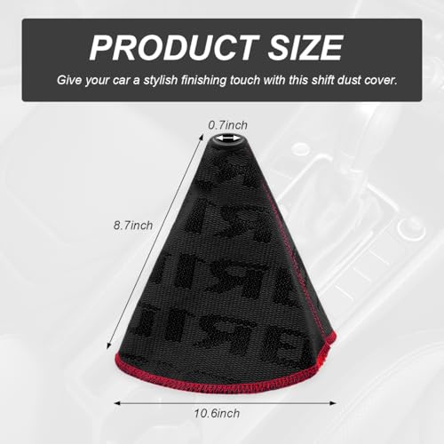 Car Shift Boot Cover, Fabric Shifter Lever Knob Boot Dustproof - Product Imagery