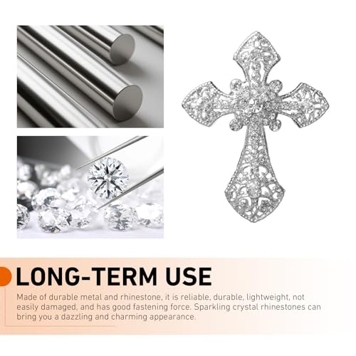 Bling Cross Car Air Vent Clip, Crystal Cross Rhinestone Vehicle - Product Imagery