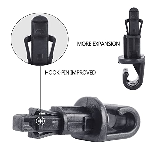 Xislet Set of 6 Sun Shade Hook Clips Fits for Honda Odyssey - Product Imagery