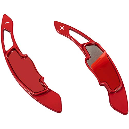Red Sports Aluminum Steering Wheel Paddle Shifter Extension - Product Imagery