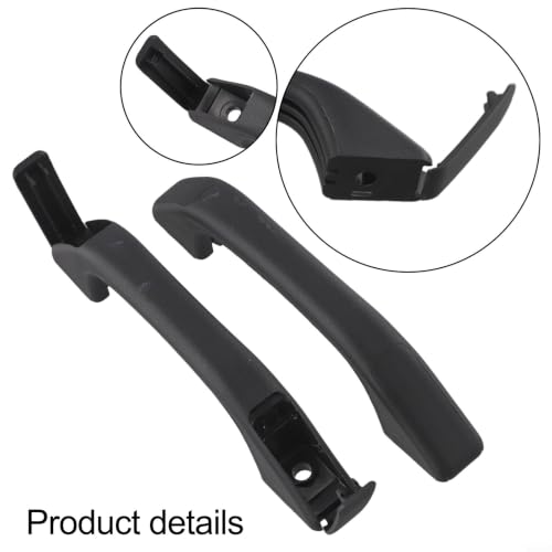 2-Pack 175Mm Black Door Handle with Hole Covers, for RV Trailer - Product Imagery