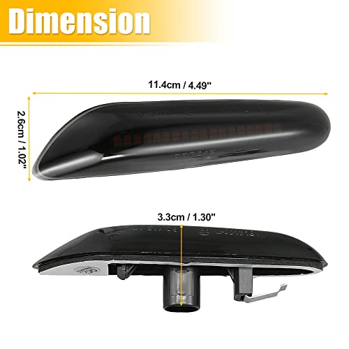 X AUTOHAUX Full LED Side Turn Signals for BMW 1 3 5 Series E36 - Product Imagery