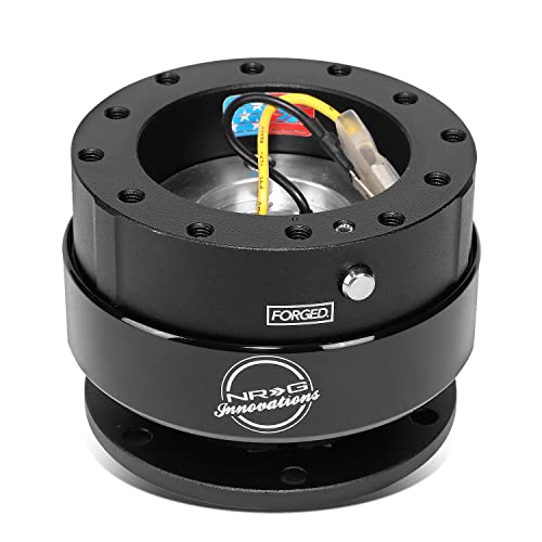 NRG Innovations Race Steering Wheel Quick Release (Black - Product Imagery