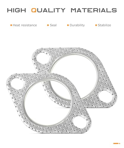 SCUARI 2PCS Exhaust Gasket,Car Accessories Exhaust Flange - Product Imagery